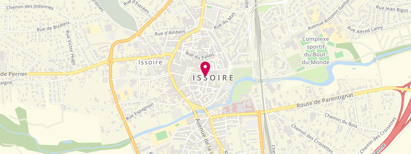 Plan de Vap'Extreme Store Issoire, 36 Rue Saint-Antoine, 63500 Issoire