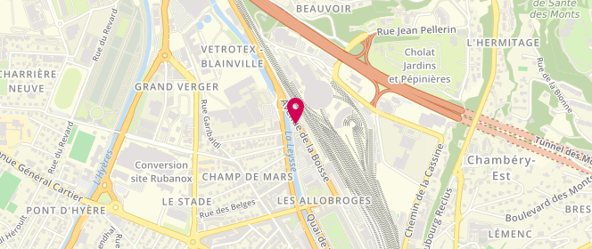 Plan de Chambery Sncf, Hall de la Gare 6 Bis Avenue Boisse, 73000 Chambéry
