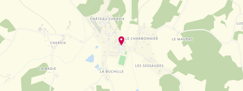 Plan de Le Relais du Puy, 59 le Bourg, 87380 Château-Chervix