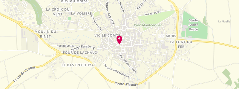 Plan de DEJAX Christophe, 133 Boulevard Jeu de Paume, 63270 Vic-le-Comte