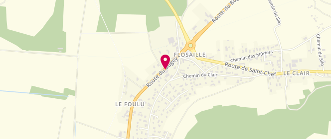 Plan de Le Relais de Flosailles, 2840 Route du Bugey, 38300 Saint-Savin