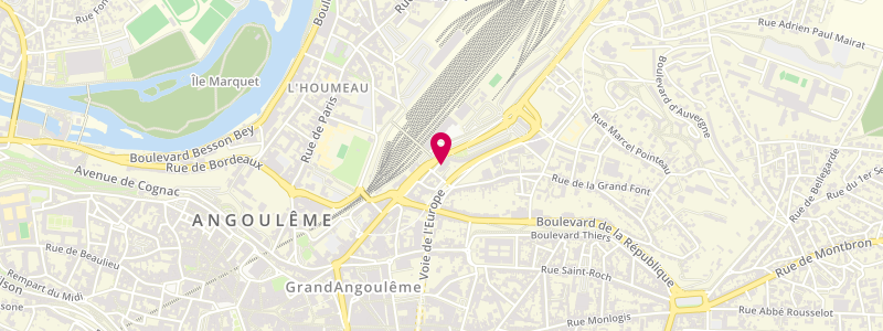 Plan de Le Bobar, 127 avenue Gambetta, 16000 Angoulême