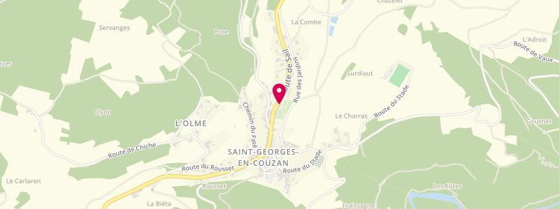 Plan de Coffee-Tif du Bacha, 138 Route de Sail, 42990 Saint-Georges-en-Couzan