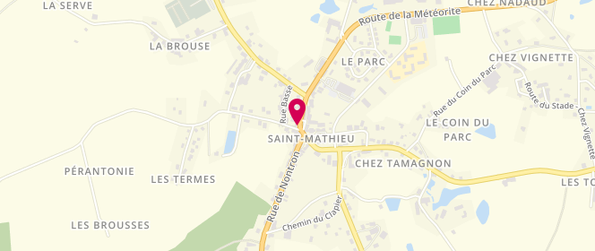 Plan de SNC Lauth-Jarraud, 1 Rue Principale, 87440 Saint-Mathieu