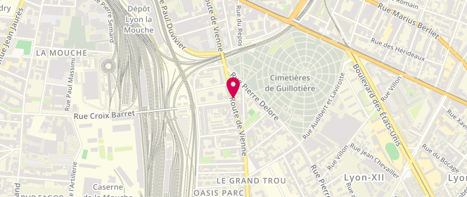 Plan de Espace 117, 117 Route Vienne, 69008 Lyon