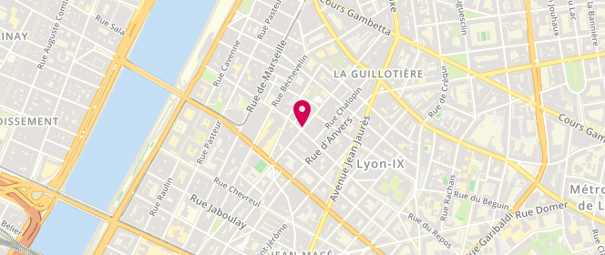 Plan de Le Quartier, 62 Rue Sébastien Gryphe, 69007 Lyon