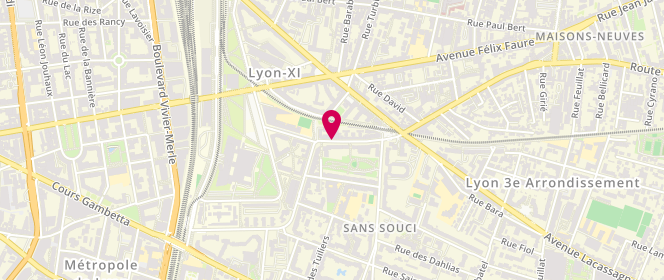 Plan de Le Sans Souci, 47 Rue Dauphiné, 69003 Lyon