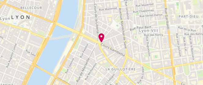 Plan de CARUSO Lionel, 3 Place Gabriel Péri, 69000 Lyon