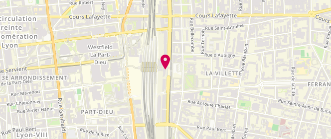 Plan de Lyon Part Dieu Villette Sncf, Cote Villette - Pdv 340679
Gare de la Part Dieu, 69003 Lyon