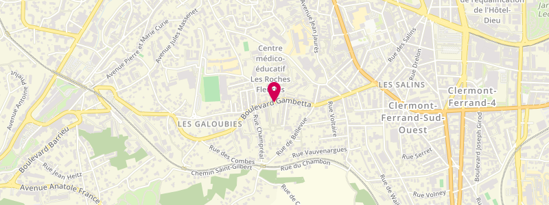 Plan de La Barate, 25 Boulevard Gambetta, 63400 Chamalières