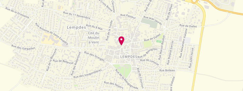Plan de DUMONT Thierry, 12 Place du Poids de Ville, 63370 Lempdes