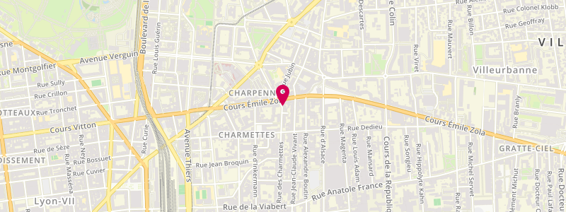 Plan de H et B, 25 Rue Charmettes, 69100 Villeurbanne