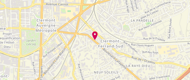 Plan de Le Carre d' As, 81 Bis Boulevard Lafayette, 63000 Clermont-Ferrand