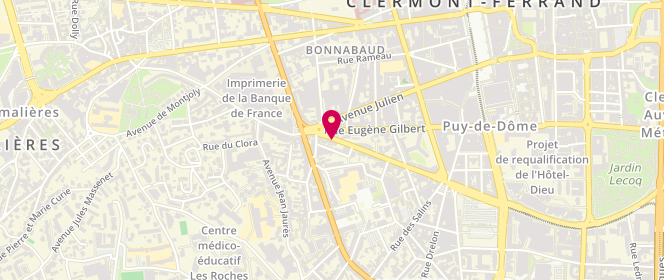Plan de L''ambassade Lyonnaise, 55 Boulevard Pasteur, 63000 Clermont-Ferrand
