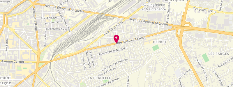 Plan de L ' Entracte, 108 Rue Anatole France, 63000 Clermont-Ferrand