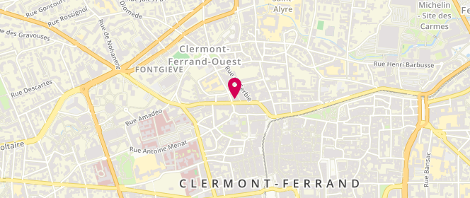Plan de Le Quinze, 30 Rue Fontgiève, 63000 Clermont-Ferrand
