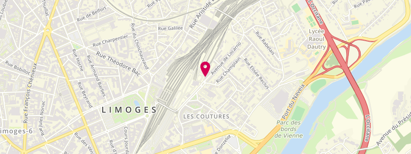 Plan de Le Locarno, 35 avenue de Locarno, 87000 Limoges