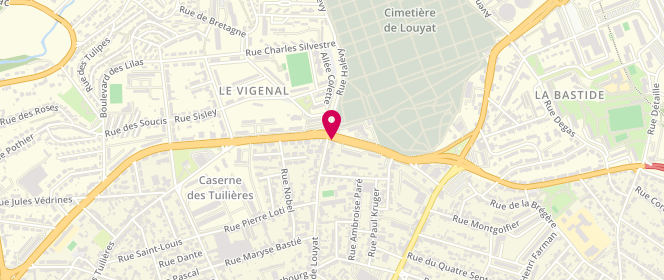 Plan de Bar PMU le Vigenal, 144 avenue de Louyat, 87100 Limoges