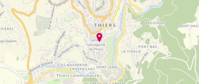 Plan de La Civette, 10 Rue du Pirou, 63300 Thiers