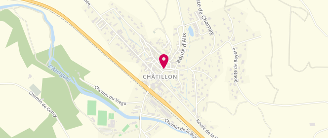 Plan de La Boutique de Chatillon, 25 place de la Mairie, 69380 Châtillon