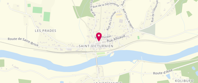 Plan de Le Gallia, 5 Rue Alluaud, 87420 Saint-Victurnien