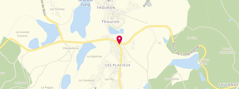 Plan de Le Relais des Pecheurs, 1 Route de Limoges, 87140 Thouron