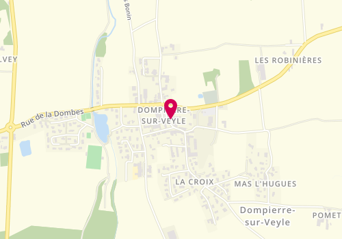 Plan de Chez Nath', 13 place de la Mairie, 01240 Dompierre-sur-Veyle