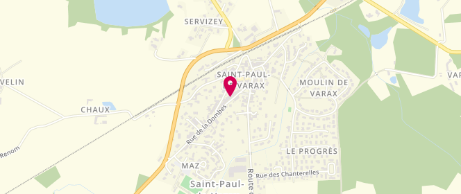 Plan de GARNIER Anne Marie, Rue Dombe, 01240 Saint-Paul-de-Varax
