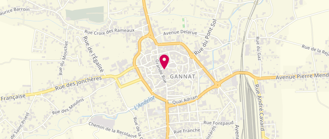 Plan de L'Occitan, 8 Place Hennequin, 03800 Gannat
