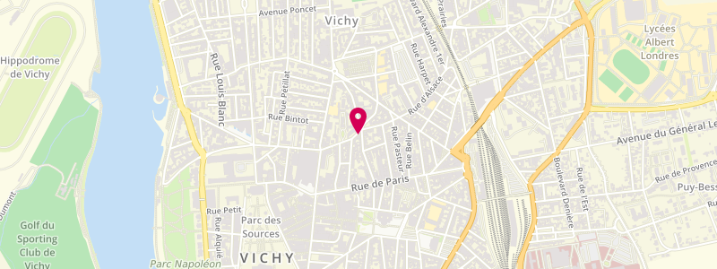 Plan de La Marmite de Vichy, 34 avenue Victoria, 03200 Vichy