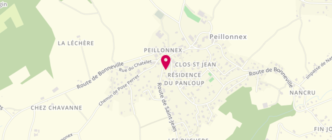 Plan de Le Cy-Clope, 1060 Route de Bonneville, 74250 Peillonnex