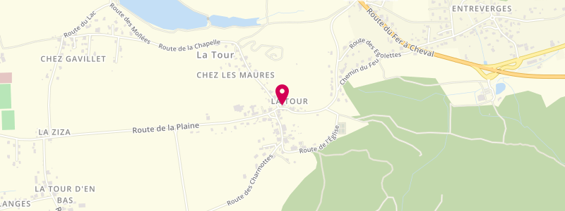 Plan de Cafe du Mole, 23 Route des Chateaux, 74250 La Tour