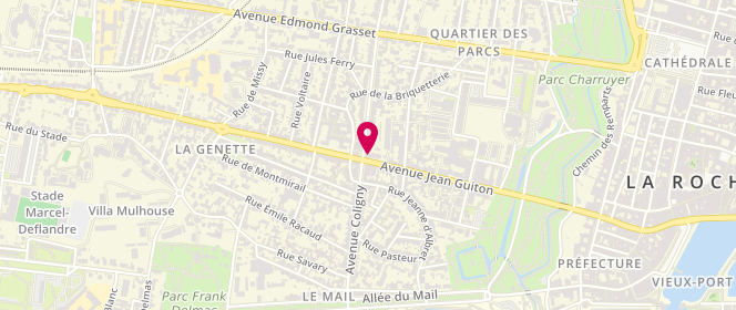 Plan de Le Bistrot de la Genette, 66 avenue Jean Guiton, 17000 La Rochelle