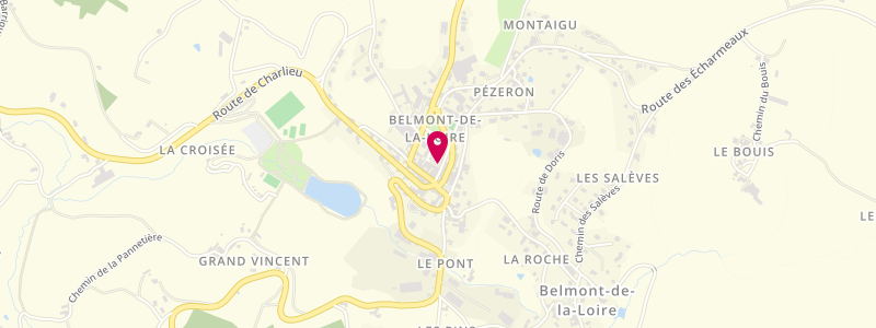 Plan de MENUT Christian, 11 Place Eglise, 42670 Belmont-de-la-Loire