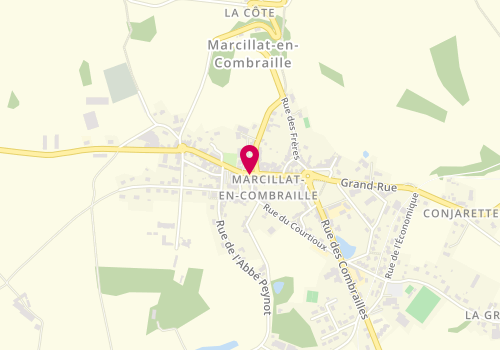 Plan de Le Bistrot, 54 Grand Rue, 03420 Marcillat-en-Combraille