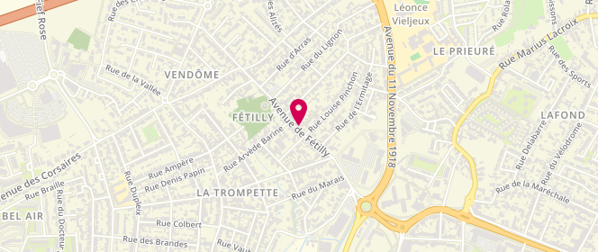 Plan de Le Petit Fétilly, 56 avenue de Fétilly, 17000 La Rochelle