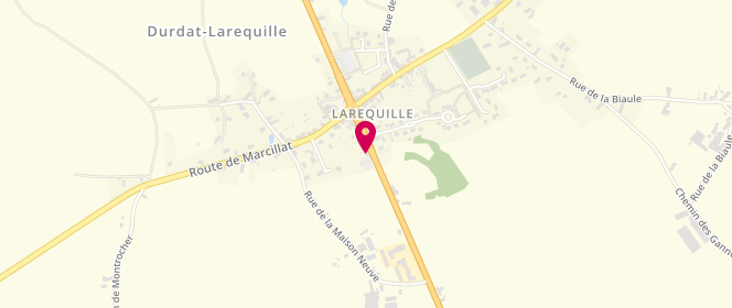 Plan de Le Durdat, 16 Route de Clermont, 03310 Durdat-Larequille