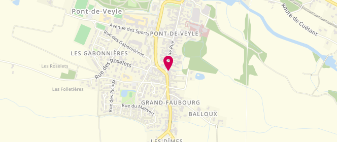 Plan de Le Bellecour, 65 Grande Rue, 01290 Pont-de-Veyle