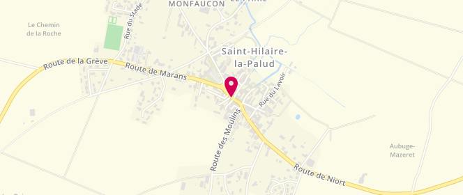Plan de Le Bar du Marais, 6 Grand Rue, 79210 Saint-Hilaire-la-Palud