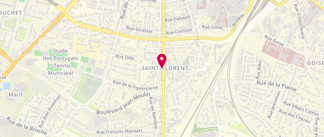 Plan de Le Saint Flo, 222 avenue Saint-Jean d'Angély, 79000 Niort