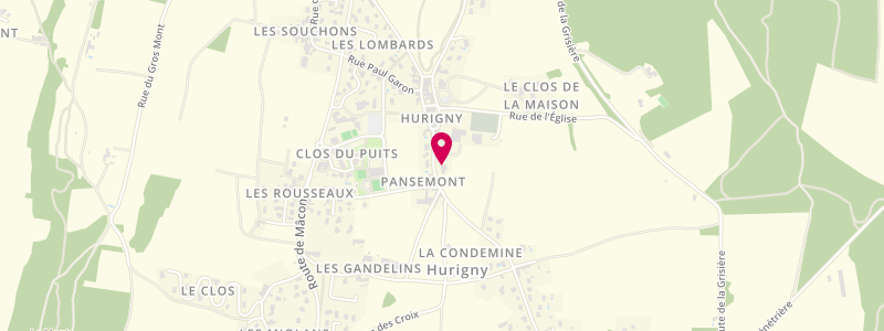 Plan de Le Capricorne, 60 Rue du Bourg, 71870 Hurigny