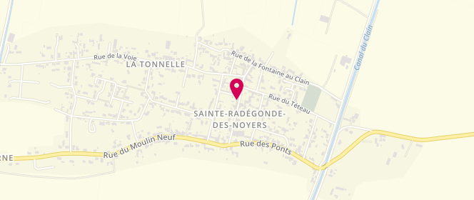 Plan de EIRL Ledoux Noyers, 14 Rue de l'Église, 85450 Sainte-Radégonde-des-Noyers