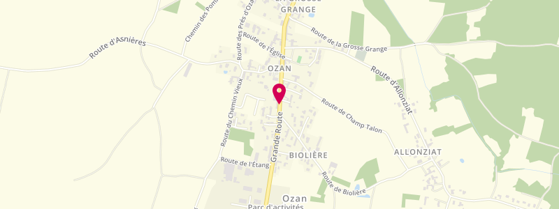 Plan de O P'tit Marche d'Ozan, 706 Grande Rue, 01190 Ozan