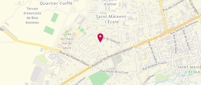 Plan de Bar Tabac du Centre, 2 Rue Ernest Perochon, 79400 Saint-Maixent-l'École