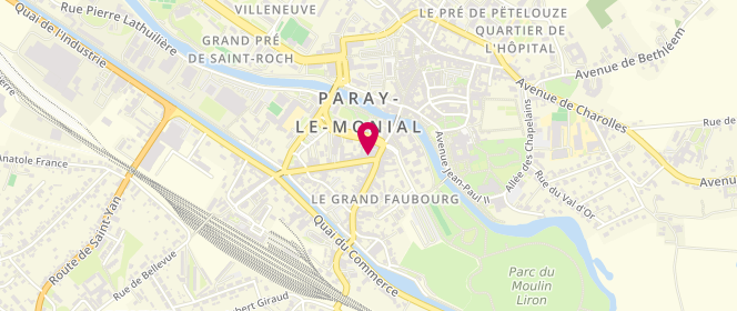 Plan de Maison de la Presse, 4 avenue Charles de Gaulle, 71600 Paray-le-Monial
