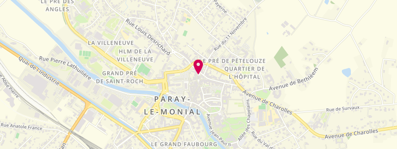 Plan de Le Marigny, 8 place Lamartine, 71600 Paray-le-Monial