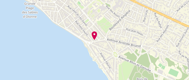 Plan de Le Narval, 76 avenue Aristide Briand, 85100 Les Sables-d'Olonne