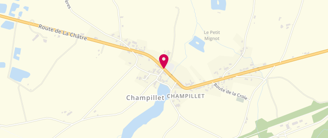Plan de Chez Bernadette, 1 Route de la Châtre, 36160 Champillet