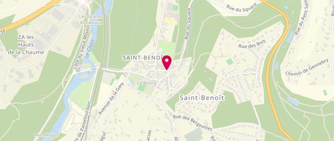 Plan de Le Saint Benoit, 1 Rue du Square, 86280 Saint-Benoît