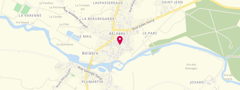 Plan de Le P'tit Berry, 8 place de la République, 36370 Bélâbre